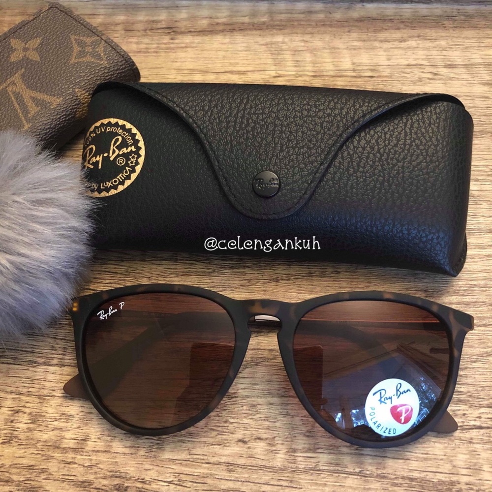 Ray-ban Erika Tortoise Matte Polarized NEW - Picture 2 of 8